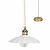 Wanstrow Ceiling Pendant Small Chalk