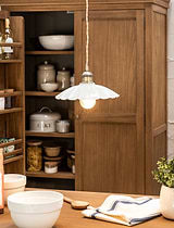 Wanstrow Ceiling Pendant Small Chalk