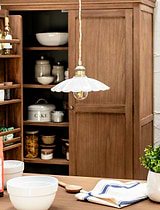 Wanstrow Ceiling Pendant Small Chalk