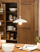 Wanstrow Ceiling Pendant Small Clay