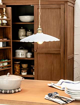 Wanstrow Ceiling Pendant Large Chalk
