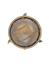 Devonport Round Bulk Head Light Brass