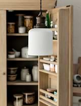 Beaulieu Ceramic Fluted Cylinder Pendant Antique Bronze