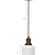 Beaulieu Ceramic Fluted Cylinder Pendant Antique Bronze