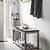 Hilcot Hallway Bench Slate Grey Acacia Wood