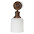 Beaulieu Ceramic Fluted Cylinder Wall Light Antique Bronze