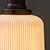 Beaulieu Ceramic Fluted Cylinder Wall Light Antique Bronze