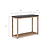 Hilcot Console Table Slate Grey Acacia Wood