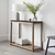 Hilcot Console Table Slate Grey Acacia Wood