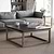 Hilcot Coffee Table Square Slate Grey Acacia Wood