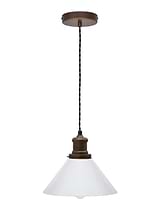 Beaulieu Gloss Ceramic Pendant Antique Bronze