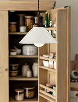 Beaulieu Gloss Ceramic Pendant Antique Bronze