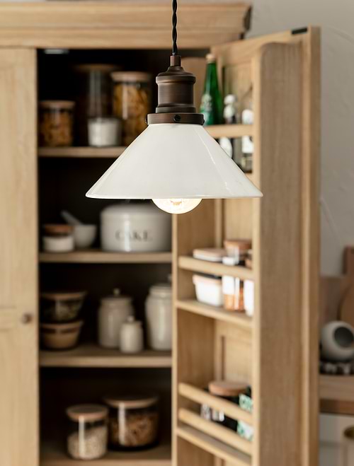 Beaulieu Gloss Ceramic Pendant Antique Bronze