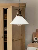 Beaulieu Gloss Ceramic Pendant Antique Bronze