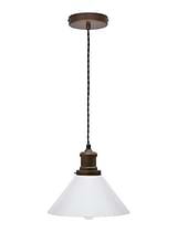 Beaulieu Gloss Ceramic Pendant Antique Bronze