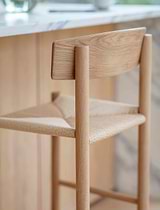 Longworth Bar Stool With Back Natural