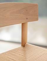 Longworth Bar Stool With Back Natural