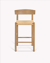 Longworth Bar Stool With Back Natural