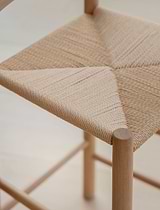 Longworth Bar Stool With Back Natural