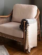 Kempsford Throw Grey Wool