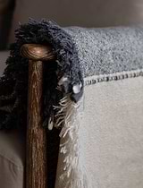Kempsford Throw Grey Wool