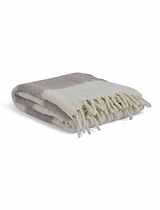 Leigh Wide Stripe Throw Natural Wool