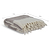 Leigh Wide Stripe Throw Natural Wool