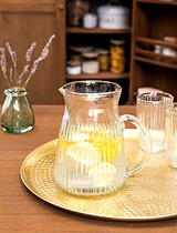 Northmoor Ribbed Jug Glass