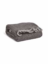Leigh Diamond Throw Coffee Bean Wool