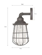 Finsbury Wall Light Charcoal