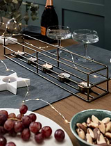 Brompton Tealight Holder Antique Brass Finish