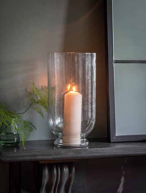 Ashton Hurricane Vase Large Glass