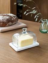 Brompton Butter Dish White