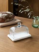 Brompton Butter Dish White