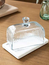 Brompton Butter Dish White