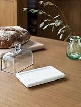 Brompton Butter Dish White
