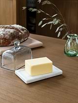 Brompton Butter Dish White