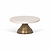 Brompton Marble Cake Stand Antique Brass Finish