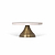Brompton Marble Cake Stand Antique Brass Finish