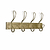 Brompton Hook Rail Antique Brass Finish
