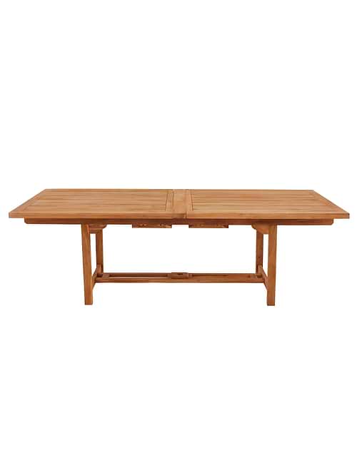 Arrow Teak Rectangular Extending Dining Table 240-300cm 