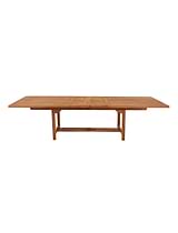 Arrow Teak Rectangular Extending Dining Table 240-300cm 