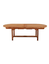 Avon Teak Oval Extending Dining Table 240-300cm