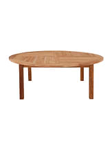 Churn Teak Round Deep Table 210cm