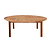 Churn Teak Round Deep Table 210cm