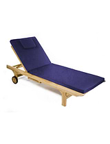 Sun Lounger Cushion Blue