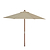 Solid Wood Parasol 2.5m Natural