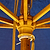 Parasol Solid Wood 3m Blue
