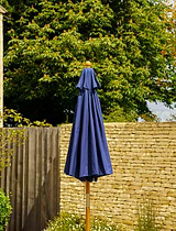 Parasol Solid Wood 3m Blue