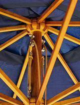 Parasol Solid Wood 3m Blue